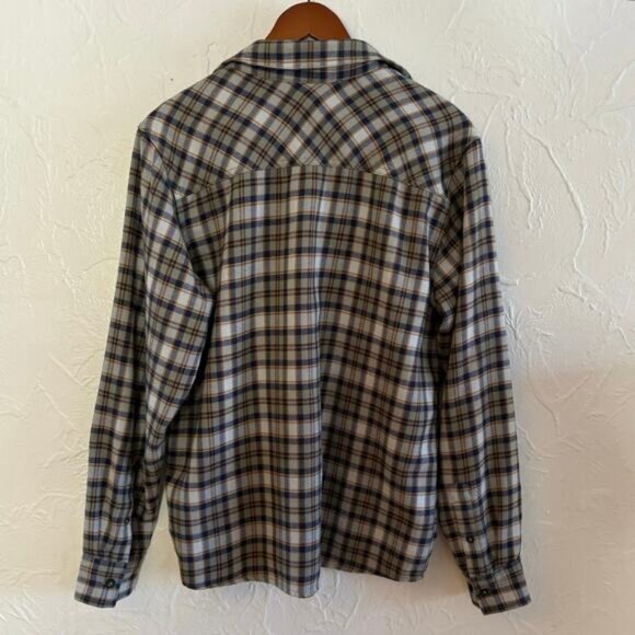 Outdoor Research Mens Size M Feedback Flannel Twill Shirt Plaid UPF 50 Gorpcore - Picture 3 of 11